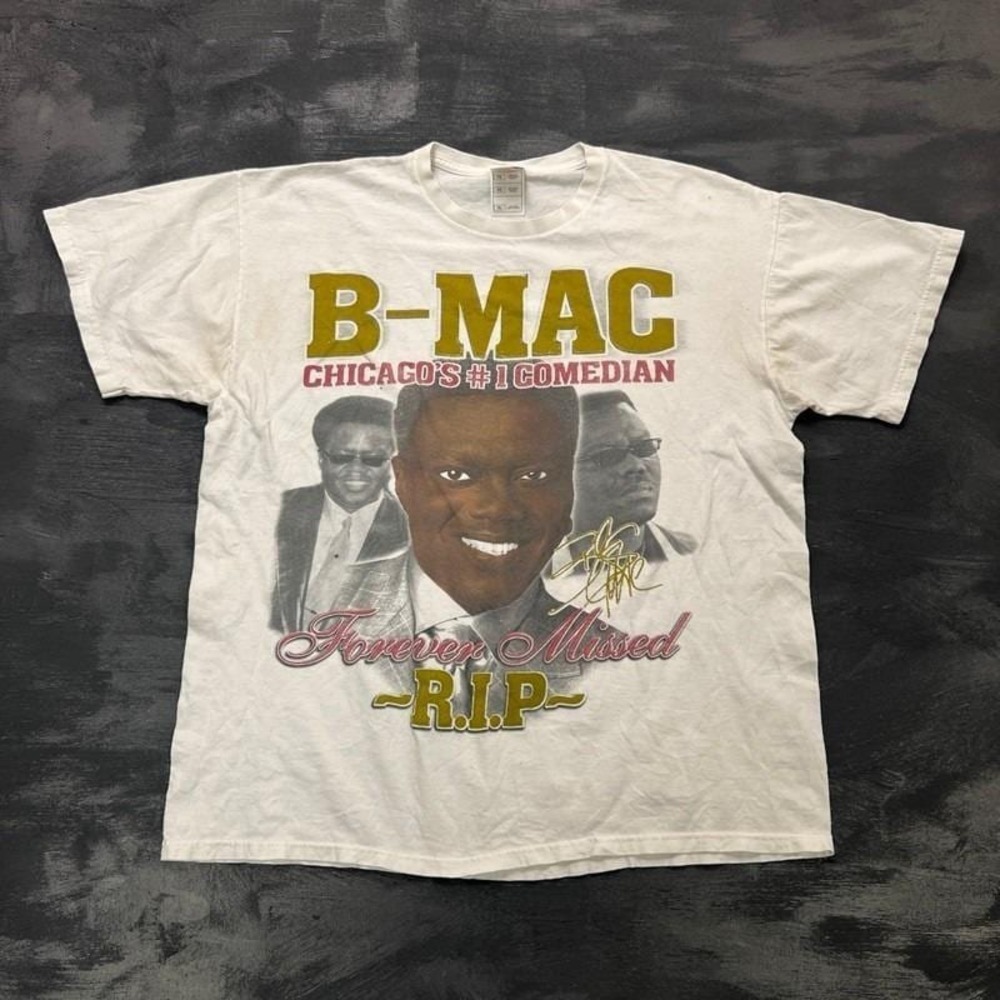 Vintage Bernie Mac Shirt‎ Mens XL White 2000s RIP Tribute Rap Tee